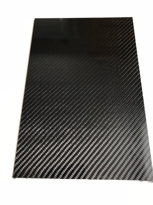 Carbon Fiber Plating  - 200mm x 300mm x 2mm - 3K Carbon Fiber Plate High Gloss Finish