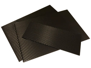 Carbon Fiber Plating  - 200mm x 300mm x 2mm - 3K Carbon Fiber Plate High Gloss Finish