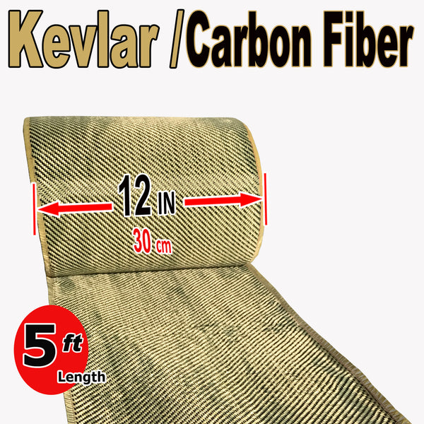 TESSUTO FIBRA ARAMIDICA KEVLAR 170 gr:/ m² TWILL LARGHEZZA 1M X