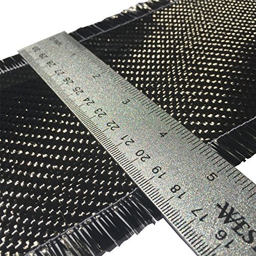 thumbnail image 2 of Carbon Fiber Fabric - 4" X 5' Twill Weave 3K Black Fabric For DIY Projects & Repairs 2 of 9