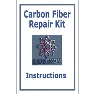 Carbon Fiber Repair KIT – 4”- Wide Twill Weave 3K Carbon Fabric Cloth - KARBXON Clear Epoxy Resin – Restore Fix Cracks, Bikes, Boats, Walls, Concrete, Plastic & Metal – EZ Follow Instructions