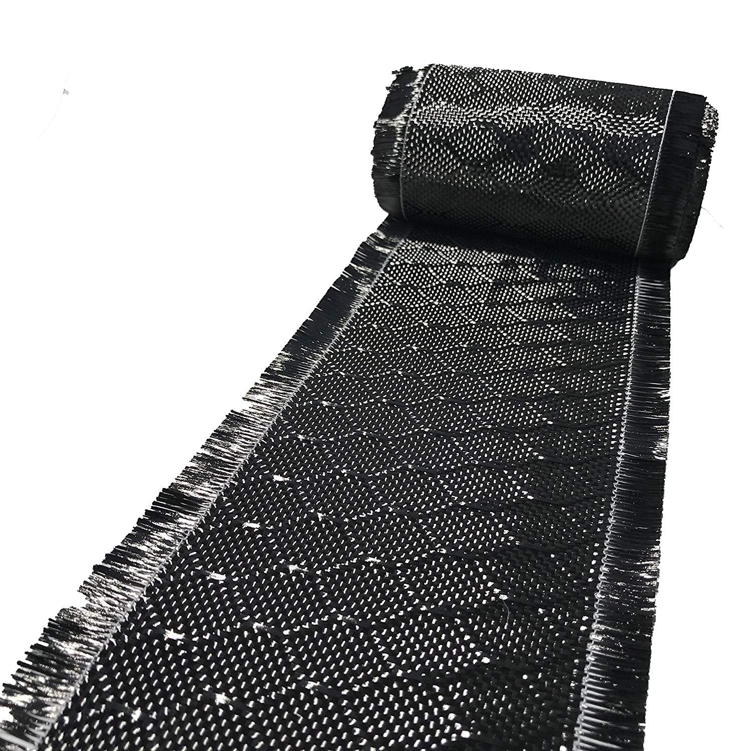 4 in x 1 FT - WASP - Carbon Fiber Fabric - Wasp Weave-3K - 220g-Black