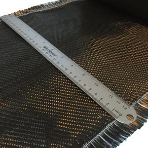 12 inch 2x2 twill weave carbon fiber fabric with hemmed egde