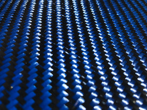 KEVLAR ARAMID  Fabric - 4 in x 1 ft - Twill  - 240g/m2 - 3K TOW (Blue)
