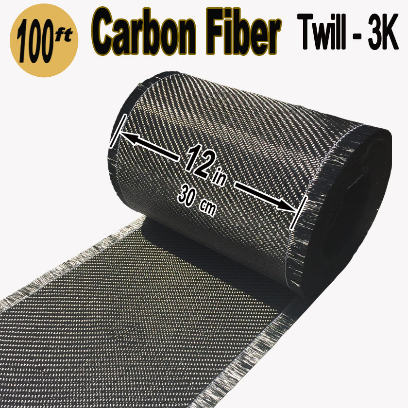  Carbon Fiber Sheets 100X200X0.5MM - 100% 3K Twill