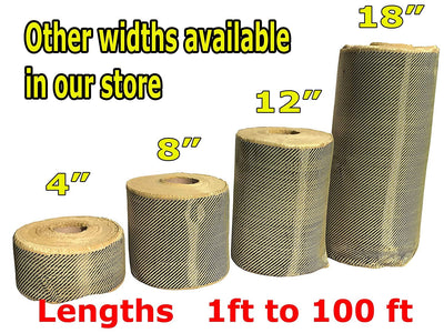 Dry Woven - 1140 Denier Kevlar® 49 - Plain Weave - 50 Wide - 5.3