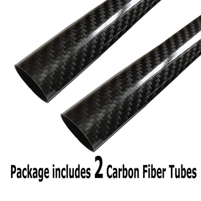 3K Carbon Fiber Tube Roll Wrapped – 17mm OD X 15mm ID X 500mm Length By Katana Carbon