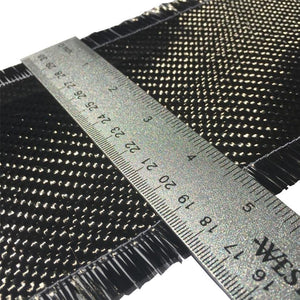 CARBON FIBER Fabric - 4 in x 100 ft - Twill  - 220g/m2 - 3K TOW