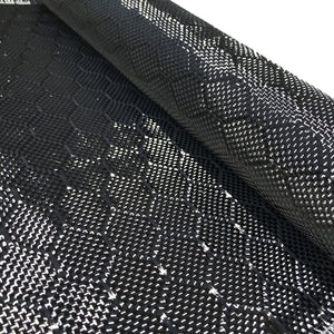39 in x 10 FT - Bee Hive - Carbon Fiber FABRIC-2x2 Twill WEAVE-3K - 220g - Black Matrix Weave