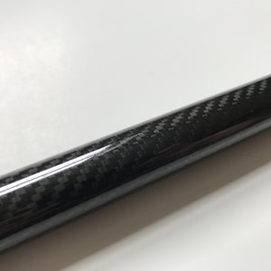 Carbon Fiber Tube - 25mm x 23mm x 500mm - 3K Roll Wrapped 100% Carbon Fiber Tube Glossy Surface