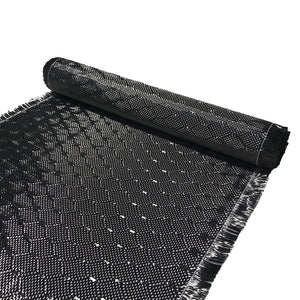 12 in x 50 FT - WASP - Carbon Fiber Fabric - Wasp Weave-3K - 220g-Black