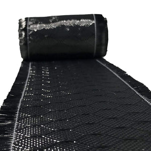 4 in x 5 FT - WASP - Carbon Fiber Fabric - Wasp Weave-3K - 220g-Black
