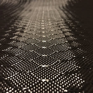 39 in x 10 FT - Bee Hive - Carbon Fiber FABRIC-2x2 Twill WEAVE-3K - 220g - Black Matrix Weave