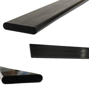 6mm x 1mm x 1000mm - PULTRUDED-Flat Carbon Fiber Bar. 100% Pultruded high Strength Carbon Fiber