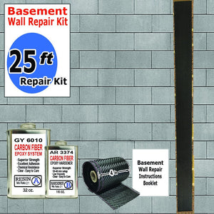 25 ft-Carbon Fiber-Basement Wall Crack Repair Kit