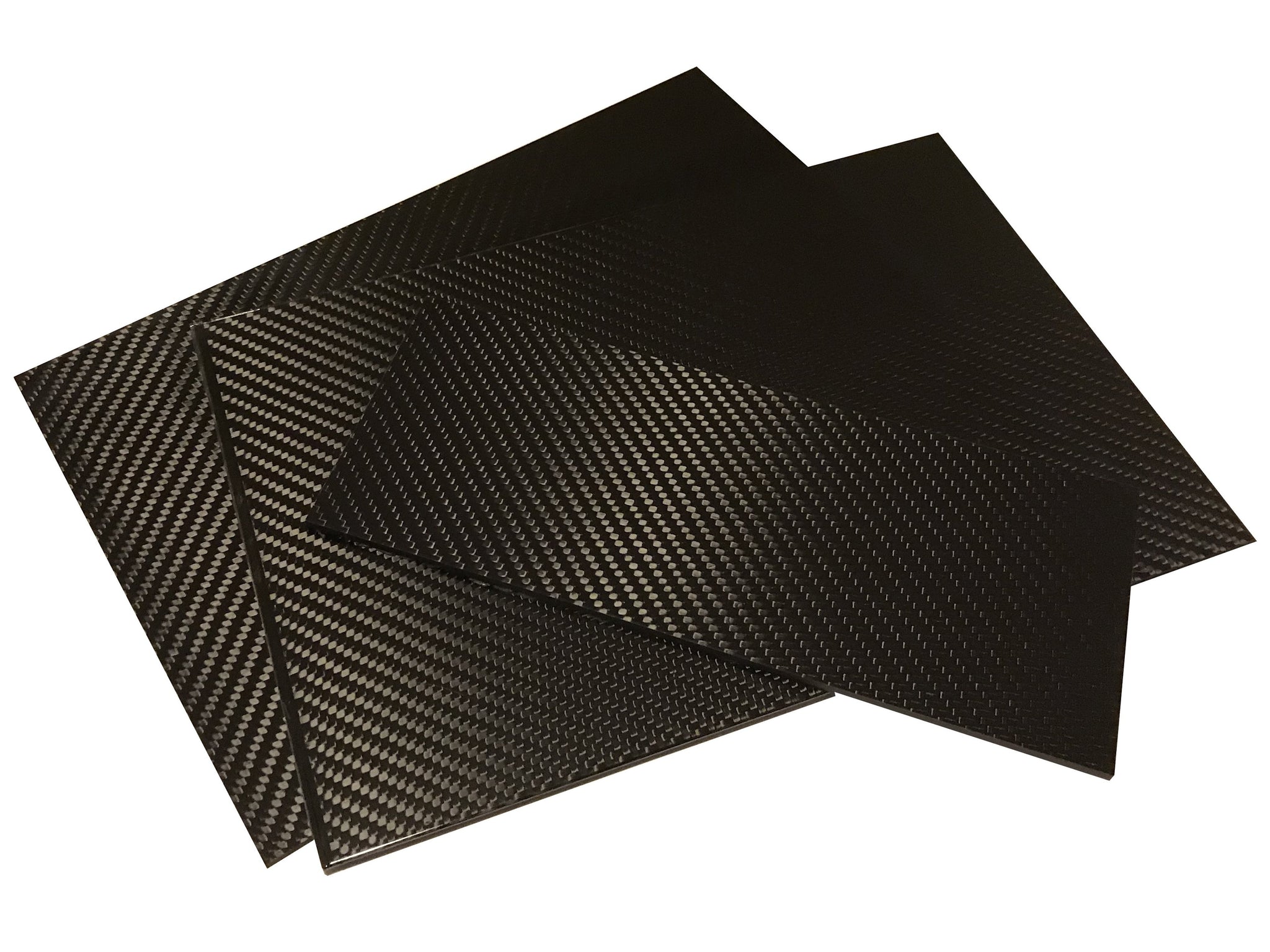 Carbon Fiber Plates - 400mm x 500mm x 2mm Thick - 100% -3K Tow, Plain 