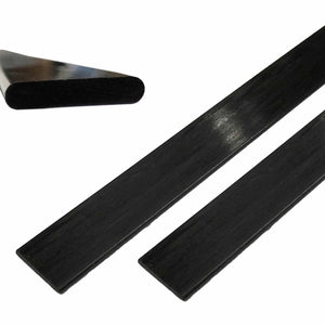 (2) 2mm x 4mm 1000mm - PULTRUDED-Flat Carbon Fiber Bar. 100% Pultruded high Strength Carbon Fiber. Used for Drones, Radio Controlled Vehicles. Projects requiring high Strength Components