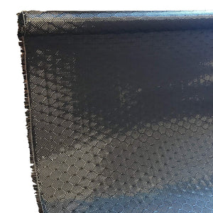 39 in x 10 FT - BEE HIVE - Carbon Fiber Fabric - BEEHIVE Weave-3K - 220g-Black