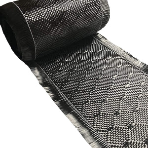 4 in x 50 FT - WASP - Carbon Fiber Fabric - Wasp Weave-3K - 220g - Black
