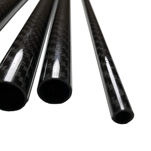 (2) Carbon Fiber Tubes - 8mm x 6mm x 500mm - 3K Roll Wrapped