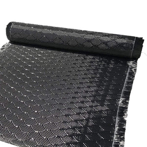 12 in x 5 FT - WASP - Carbon Fiber Fabric - Wasp Weave-3K - 220g-Black