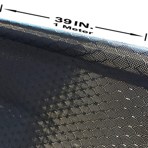 39 in x 25 FT - WASP - Carbon Fiber Fabric - Wasp Weave-3K - 220g-Black