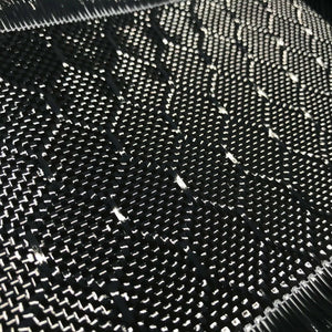 4 in x 10 FT - WASP - Carbon Fiber Fabric - Wasp Weave-3K - 220g-Black