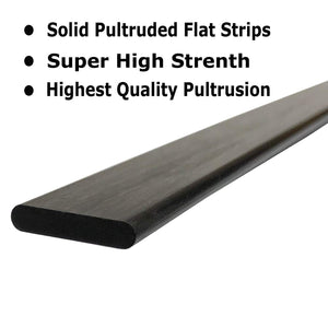 (1) 1mm x 4mm 1000mm - PULTRUDED-Flat Carbon Fiber Bar. 100% Pultruded high Strength Carbon Fiber. Used for Drones, Radio Controlled Vehicles. Projects requiring high Strength Components