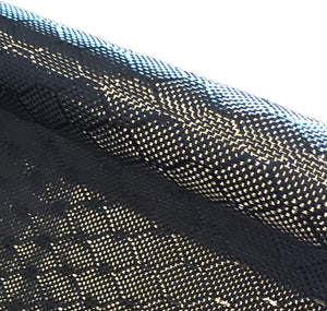 39 in x 5 FT - Bee Hive - CARBON FIBER FABRIC-2x2 Twill WEAVE-3K - 220g-Black